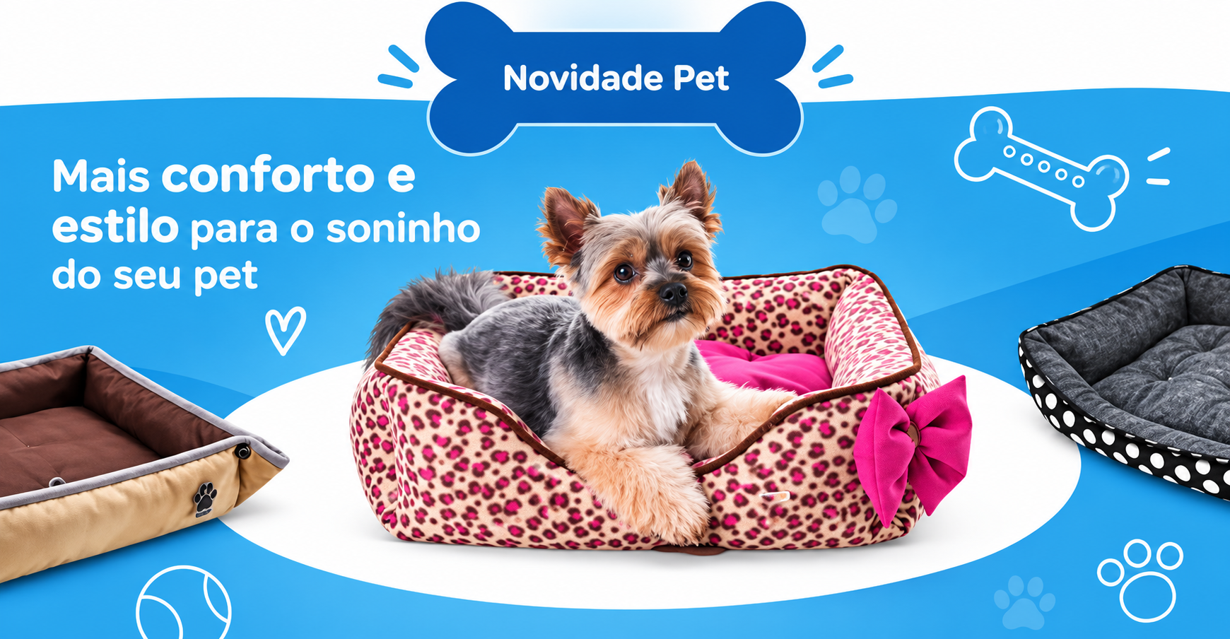 Camas para pets: mais conforto e estilo para o soninho do seu pet